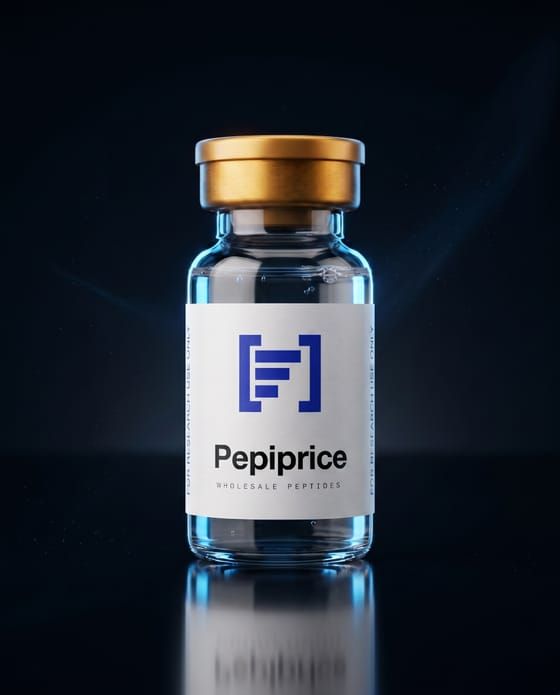 Pepiprice vial with a gold cap